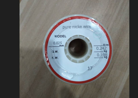 Harga bagus 0.025mm Nikel 200 Wire dengan 99,2% Nikel Kandungan untuk Aplikasi Industri on line