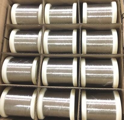 Harga bagus Ketahanan Korosi Kawat Nikel Logam Murni Tinggi 99,9% Kemurnian 0.025mm Ketebalan on line