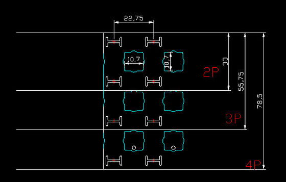 Harga bagus 18.5mm Pitch Jarak Nikel murni Strip 8p Anti korosif on line