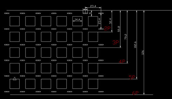 Harga bagus 1p sampai 6p strip nikel murni dengan jarak pitch 20,5mm untuk 18650 baterai on line